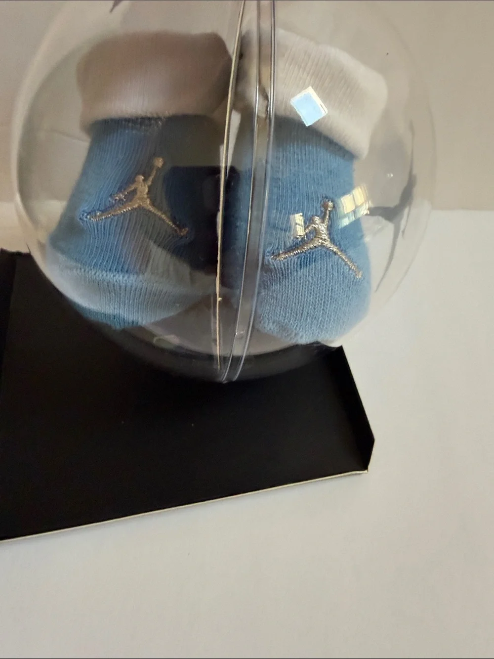 Air Jordan Baby Booties Newborn to 6 Mos Ornament Blue White from Nike